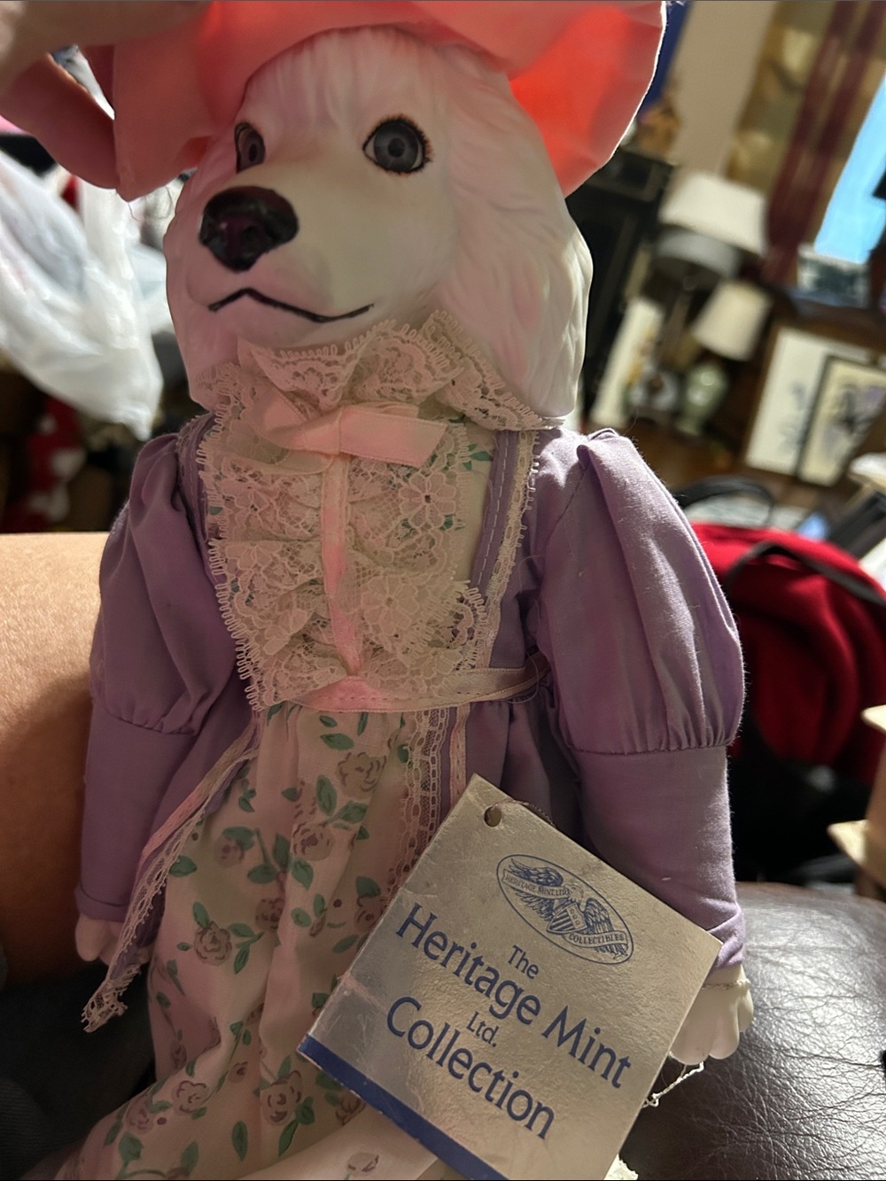 Heritage Mint Collection Lavender & Pink Victorian Dog Costume Doll